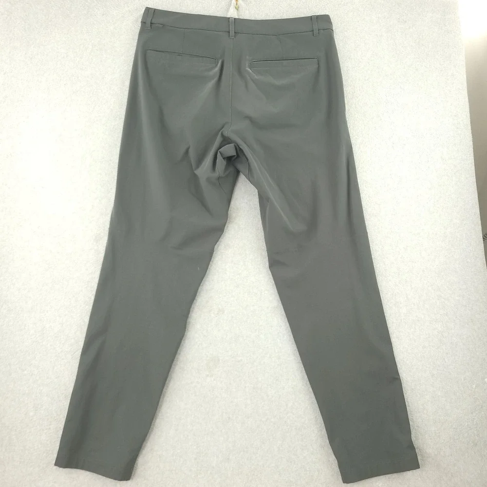 Lululemon Pants Mens 36x30 Green Chino Microfiber Stretch Slim Fit Casual Office